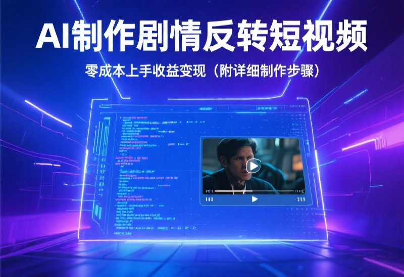 AI制作剧情反转短视频，零成本上手收益变现（附详细制作步骤）-北幕网