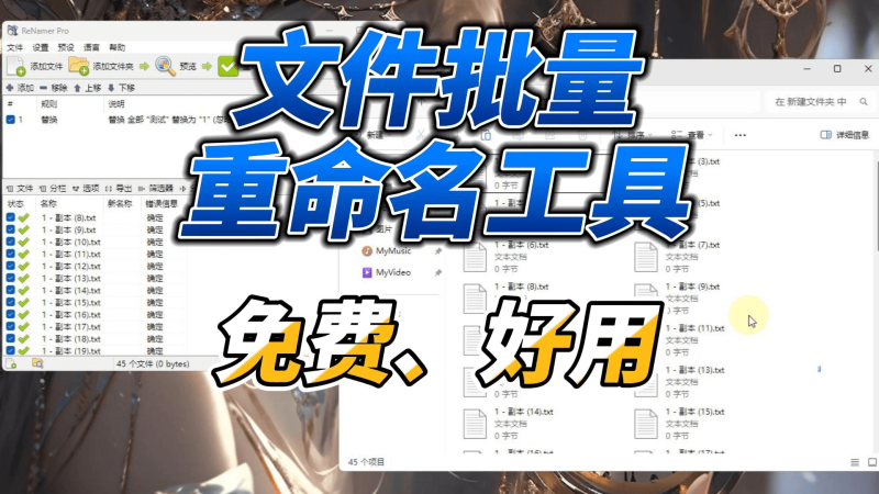 文件批量重命名工具-北幕网