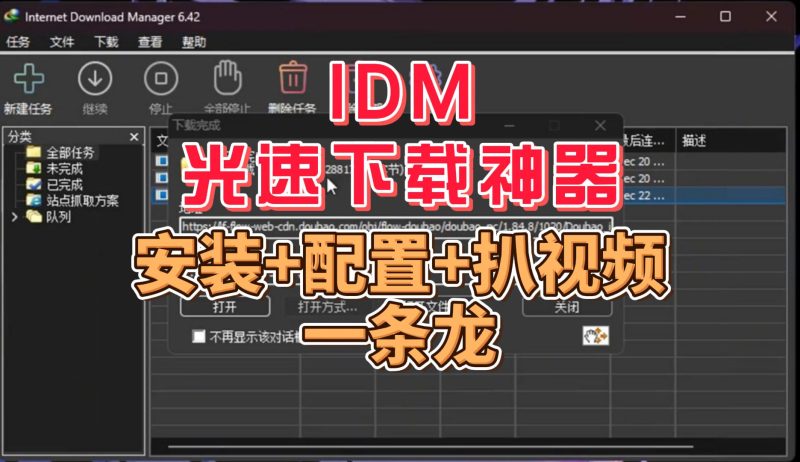 IDM绿色版,光速下载神器,一键智能捕获-北幕网