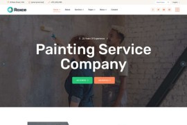 涂料油漆厂家html网站模板