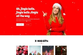 圣诞节平安夜单页HTML网页模板