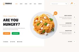 西餐美食餐饮类html模板