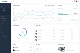 实用的数据统计后台管理html模板