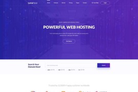 虚拟主机域名服务器托管html网站模板