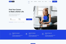 招聘求职平台公司网站html模板