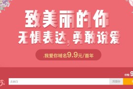 新网38妇女节.我爱你域名特惠