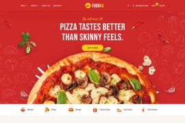 汉堡披萨企业官网HTML模板