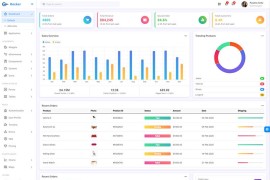 高端大气响应式后台管理系统html5模板