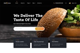 西式餐饮美食网站html模板