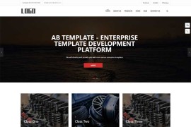 自适应响应式五金pbootcms英文网站模板