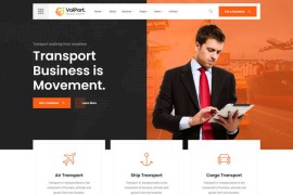 物流运输快递货运企业html网站模板