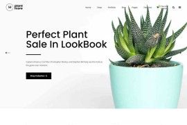 简洁优美植物花卉网站商城HTML模板