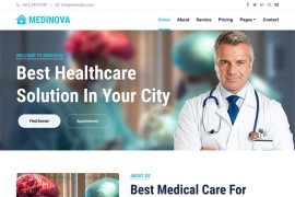 医疗护理保健方案html模板