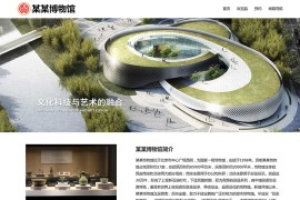 html模板之博物馆主题，web期末大作业