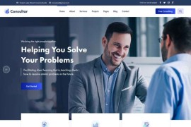 企业咨询商业策划公司html5网站模板