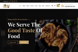 法式风格餐饮美食餐厅html模板