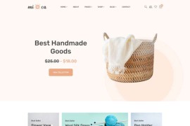 手工品艺术品商店html模板