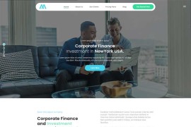 理财投资金融机构html模板