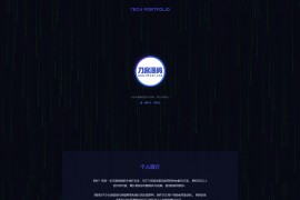 团队个人科技主页HTML源码