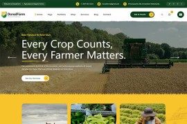 绿色响应式生态农场静态网站模板