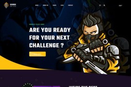 游戏电子竞技行业html5网站模板