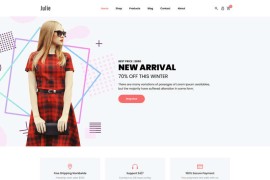 女装服饰服装设计定制电商bootstrap网站模板