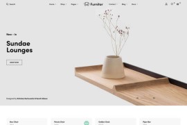 家具摆件商城HTML模板