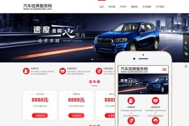 汽车挂牌车务代办网站模板织梦