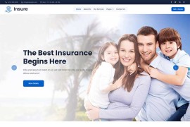保险服务公司html5网站模板
