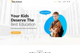 学校教育培训兴趣班网站html模板