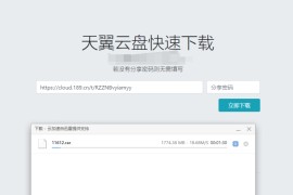 天翼云盘快速下载解析源码