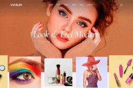 化妆品护肤品公司html网站模板