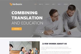 翻译机构外语培训公司html模板