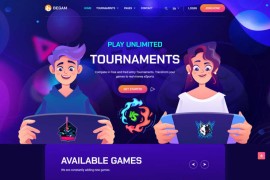 电子游戏手柄公司html网站模板