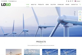 自适应移动端通用外贸PbootCMS网站模板