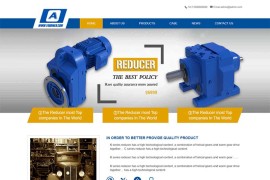 英文减速机械设备pbootcms网站模板