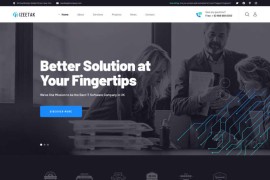 人工智能机器人IT开发公司html网站模板