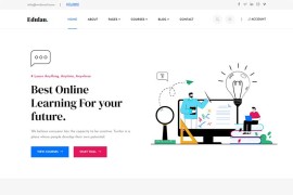 网络课堂线上教育html模板