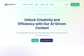 Bootstrap响应式AI写作助手官网源码