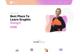 平面设计技能培训html网页模板