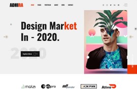 画册印刷广告设计公司html模板