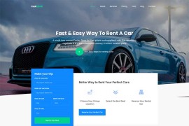 汽车租赁汽车接送Bootstrap4网站模板