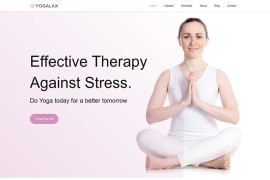 健身瑜伽培训机构健身俱乐部Bootstrap网站模板