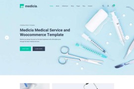 医疗保健医护用品html模板