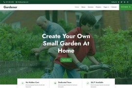 绿色园艺园林建筑园艺师培训html模板