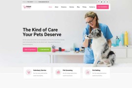 宠物诊所宠物医院html网站模板