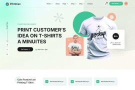 响应式服装T恤品牌官网网页模板