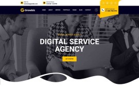 企业咨询策划数字服务公司html网站模板