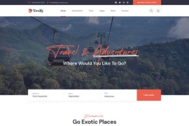 响应式旅游团旅游社景点介绍html网站模板