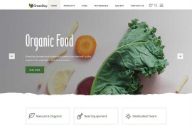 绿色农场有机水果蔬菜html模板